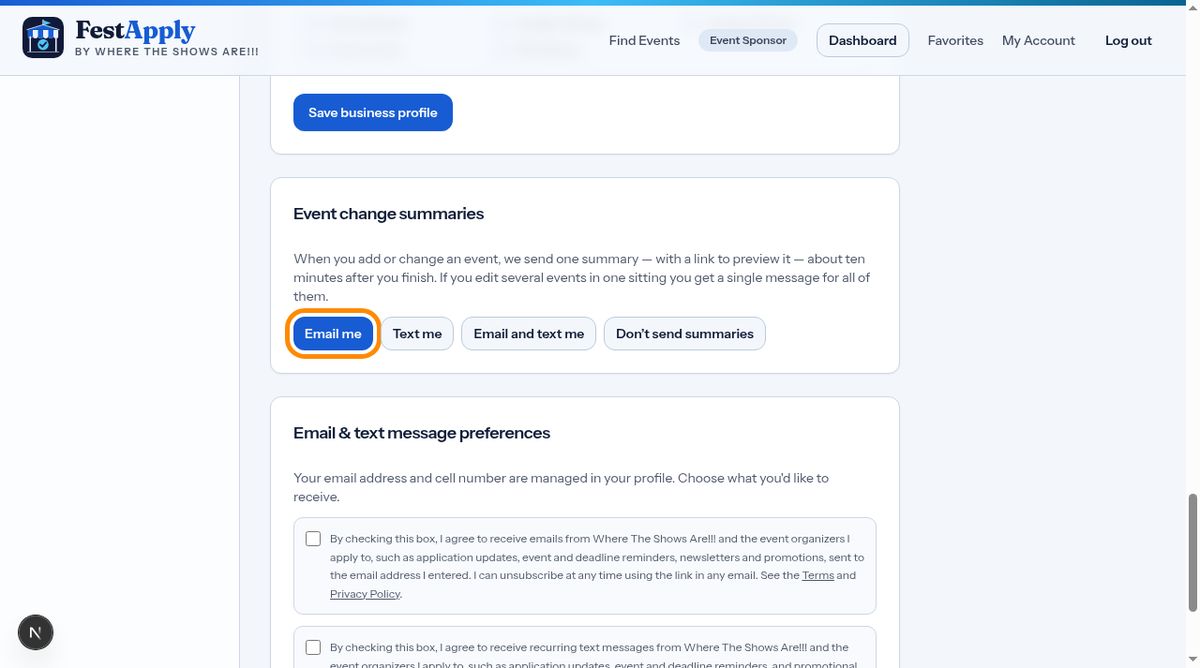 Change summaries