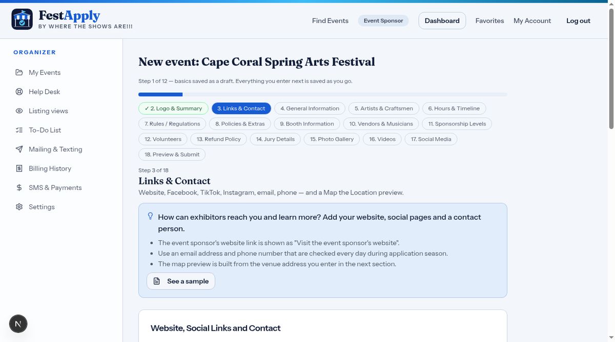 Links and contact