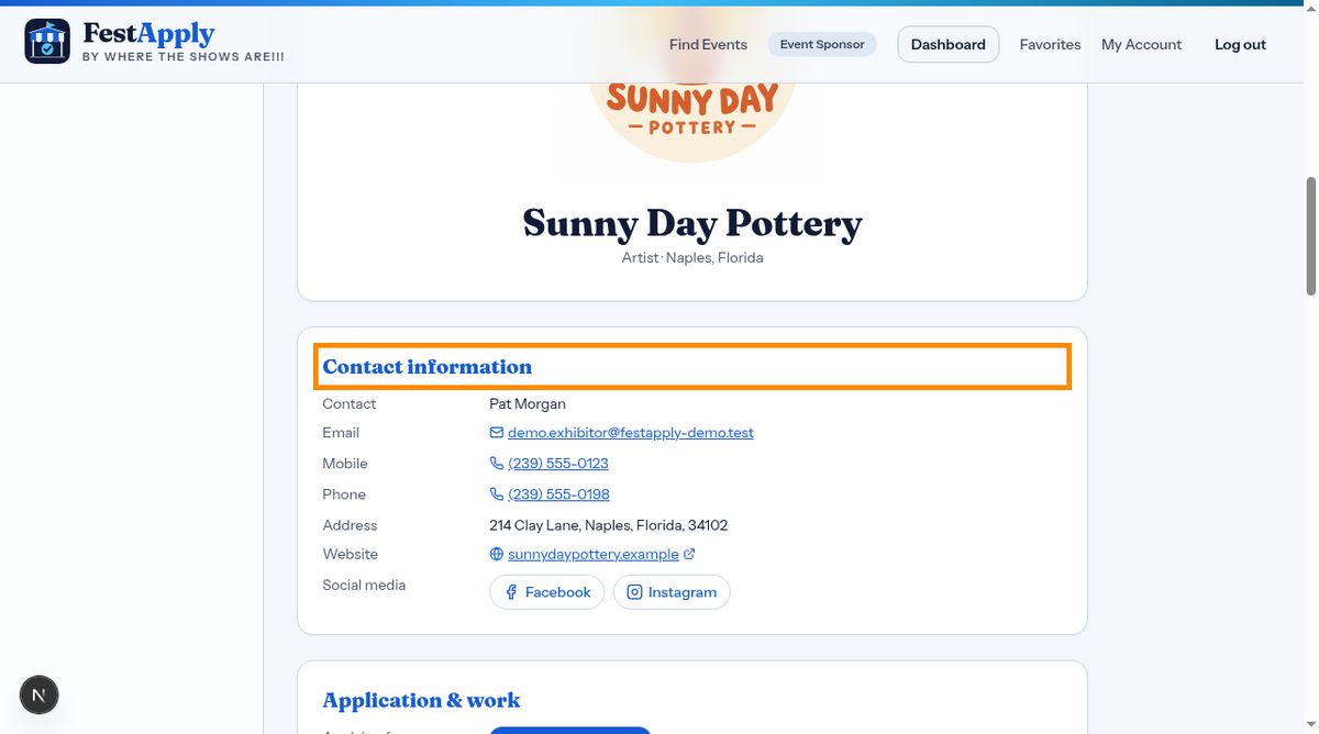 Contact information